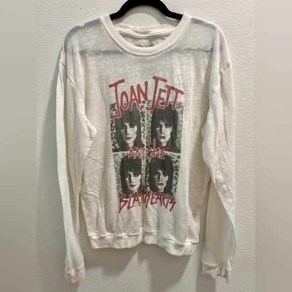 Joan Jett And The Blackhearts Fitted Sweatshirt by Recycled Karma, size S - Picture 3 of 8